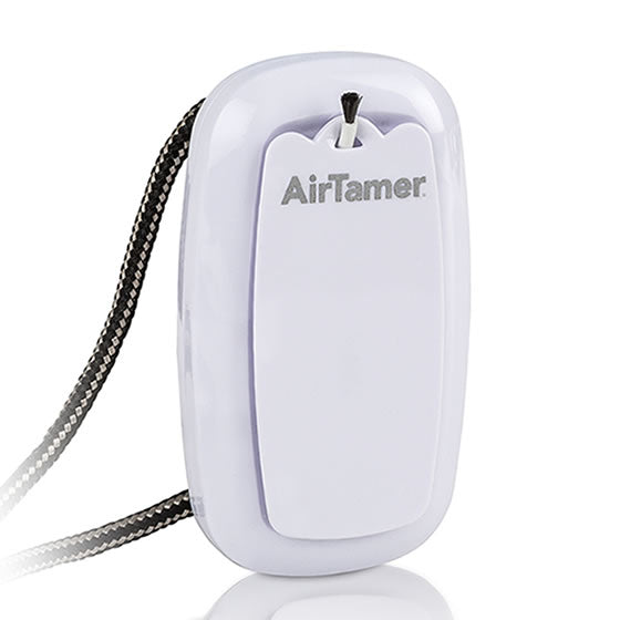 ATMR-7-W: 携帯空気清浄機 首掛け イオン発生器 エアー・テイマー G ホワイト - タバコの副流煙対策に